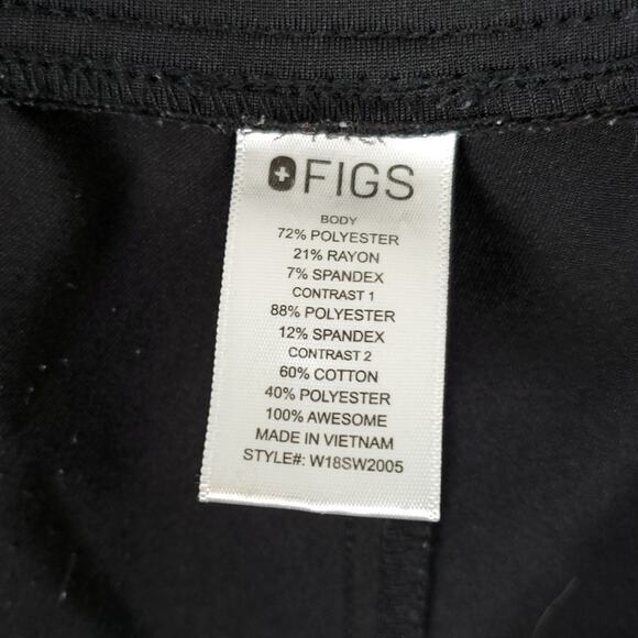 Figs High Rise Zamora Jogger Scrub Pants Technical Collection Black XXL - Picture 11 of 11